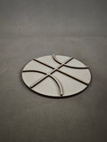 Log decoration signboard, Christmas envelope/football/basketball-shaped wooden sign, holiday party decorations, DIY hand-painted white base, gift label