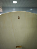 Wooden arched display board with folding support/holes, wooden signboard in white base, tabletop sign, DIY hand-painted drawing board