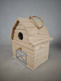 Outdoor Solid Wood Birdhouse Hanging Ornament, Rustic Barn Style Nest, Creative Pet Paw Print Birdhouse, Garden and Balcony Hanging Decoration, Wooden Birdhouse