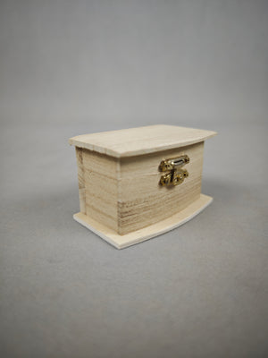 Creative wooden treasure box gift box - Natural wood color mini storage box - Wedding souvenir gift box - Valentine's Day gift packaging - Retro snap-lock wooden box