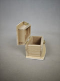 Creative wooden treasure box gift box - Natural wood color mini storage box - Wedding souvenir gift box - Valentine's Day gift packaging - Retro snap-lock wooden box