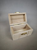 Creative wooden treasure box gift box - Natural wood color mini storage box - Wedding souvenir gift box - Valentine's Day gift packaging - Retro snap-lock wooden box