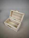 Creative wooden treasure box gift box - Natural wood color mini storage box - Wedding souvenir gift box - Valentine's Day gift packaging - Retro snap-lock wooden box