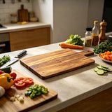 Acacia Serving Board Wood cutting board Kitchen Chopping Board for Pizza, Bread,Cheese,Charcuterie,Fruit,Vegetables & Holiday Gift