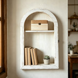 Small Tiered Wooden Mini Display Shelf Desktop Tier Storage Rack Home Decor Miniature Organizer