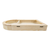 Small Tiered Wooden Mini Display Shelf Desktop Tier Storage Rack Home Decor Miniature Organizer