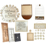 Interchangeable Wooden Seasonal Sign DIY Blank Frame for all seasonal Front Door Decor Craft Supply