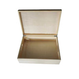 Solid Wood Keepsake Memory Storage Box Hinged Lid Personalizable Memento Gift Box