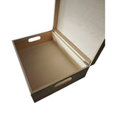 Solid Wood Keepsake Memory Storage Box Hinged Lid Personalizable Memento Gift Box