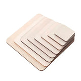 Assorted Unfinished Natural Wood Cutout Shapes Bulk DIY Craft Blank Wooden Shape Set Chunky shapes