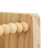Wooden Shelf with Hooks Wall Mount Multi-Purpose Storage Rack Home Decor Organizer