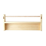 Wooden Shelf with Hooks Wall Mount Multi-Purpose Storage Rack Home Decor Organizer