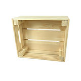 Wooden Storage Crate & Bin  Stackable Wood Organizer Box for Home Bedroom Kitchen Décor Flat packing crate