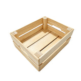 Wooden Storage Crate & Bin  Stackable Wood Organizer Box for Home Bedroom Kitchen Décor Flat packing crate