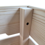 Wooden Storage Crate & Bin  Stackable Wood Organizer Box for Home Bedroom Kitchen Décor Flat packing crate